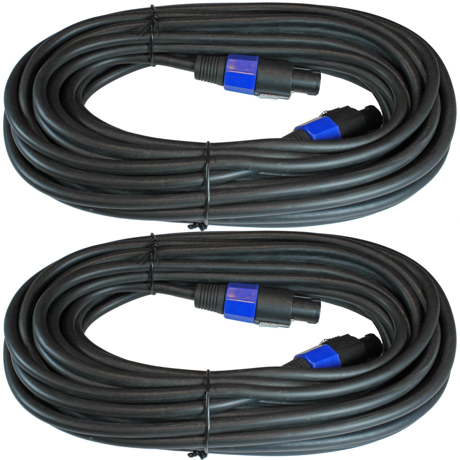 2 NEW 25ft foot PAIR SPEAKON style HEAVY DUTY SPEAKER to amp CABLE 12 GA gauge