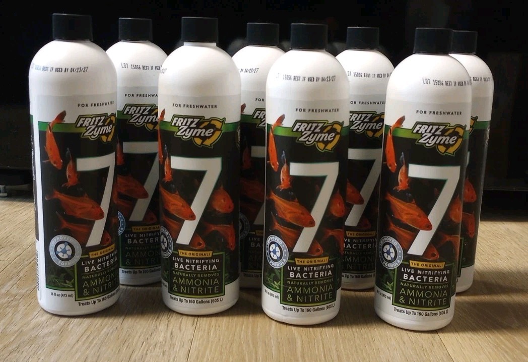 Fritz Aquatics FritzZyme 7 Live Nitrifying Bacteria (8-Bottles/Each is 16 oz)