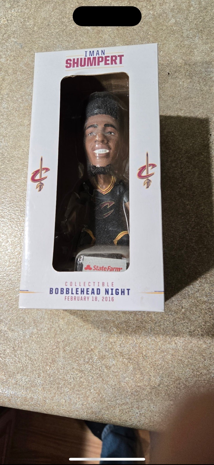 Iman Shumpert NEW Collectible Bobblehead - February 18, 2016 - Cleveland