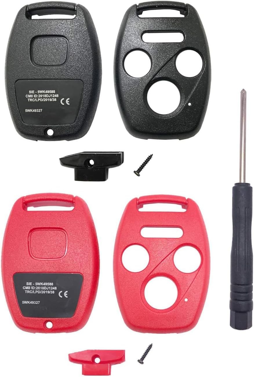 4 Buttons Key Fob Cover Case fit for Honda 2003-2012 Accord 2006-2013 Civic EX 2