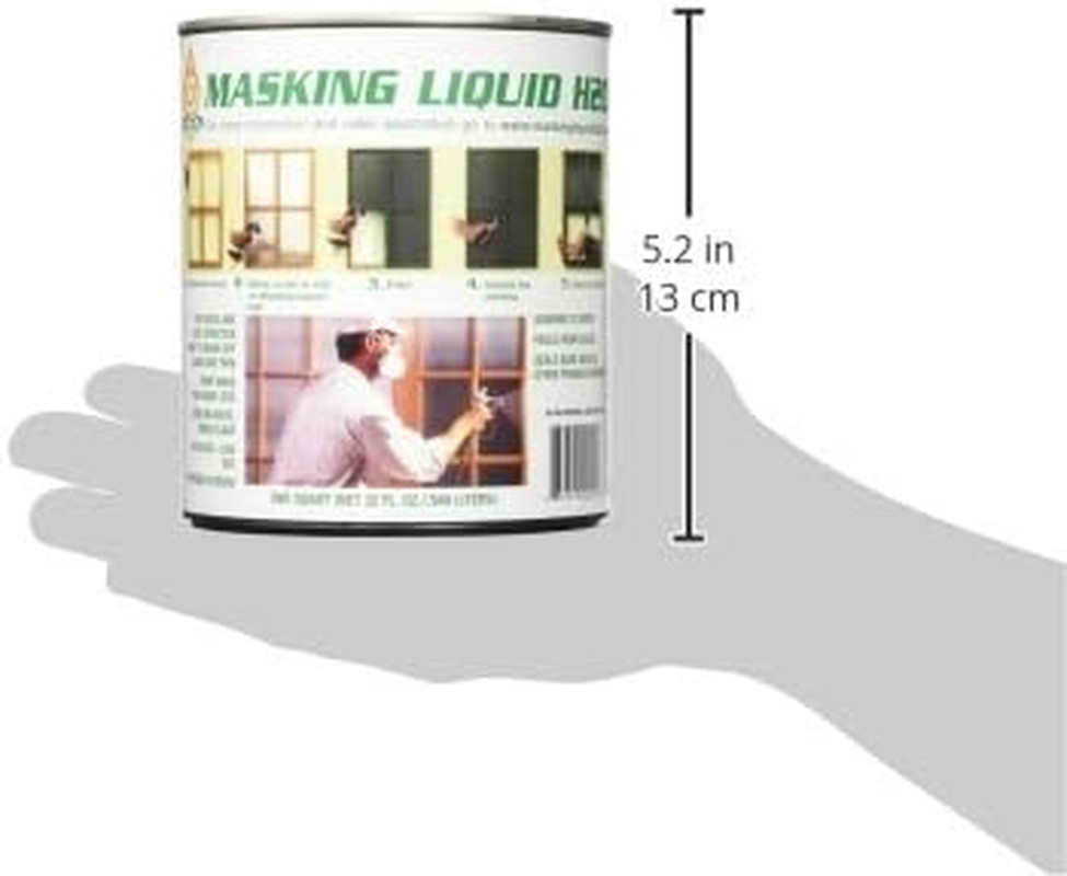 157026 80-400-4 H20 Masking Liquid, 1 Quart, Clear