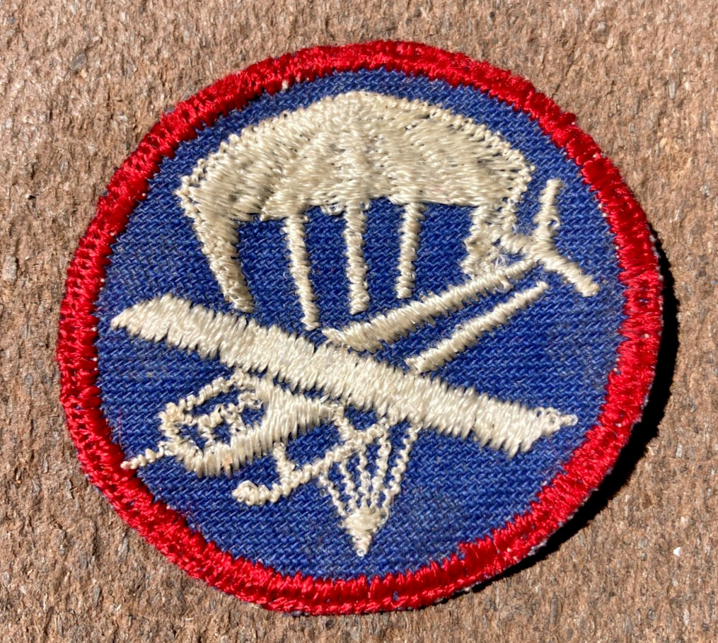 WWII US ARMY AIRBORNE PARATROOPER Enlisted CAP PATCH PARAGLIDER VARIATION