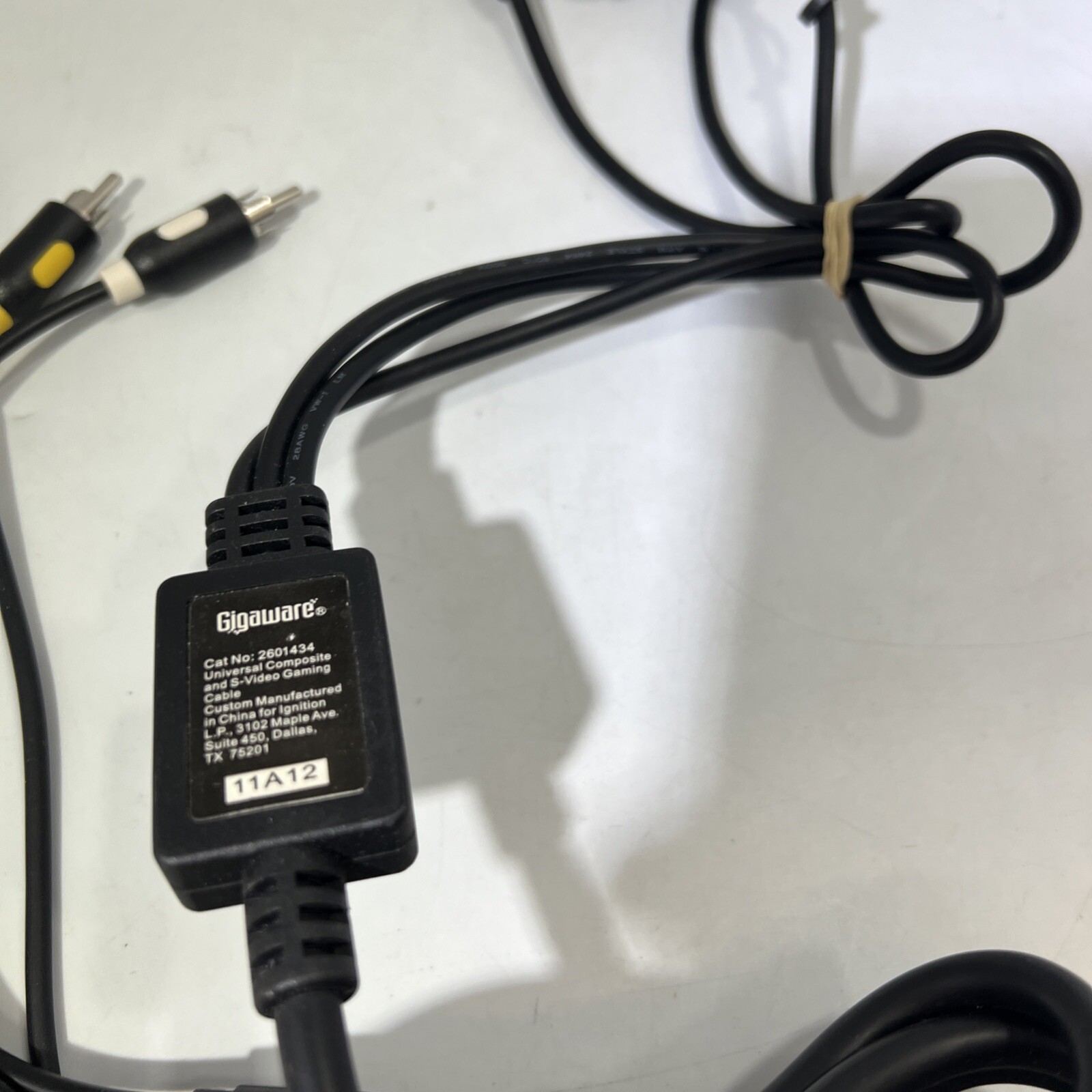 Gigaware Universal Composite & S-Video Gaming Cable (360,Wii,PS2/3)