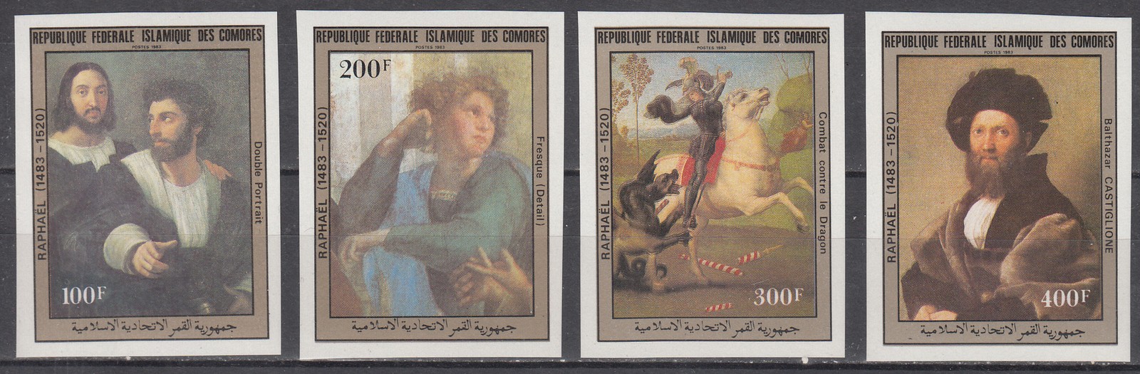 W COMORO 0587v-590v RAPHAEL PAINTINGS