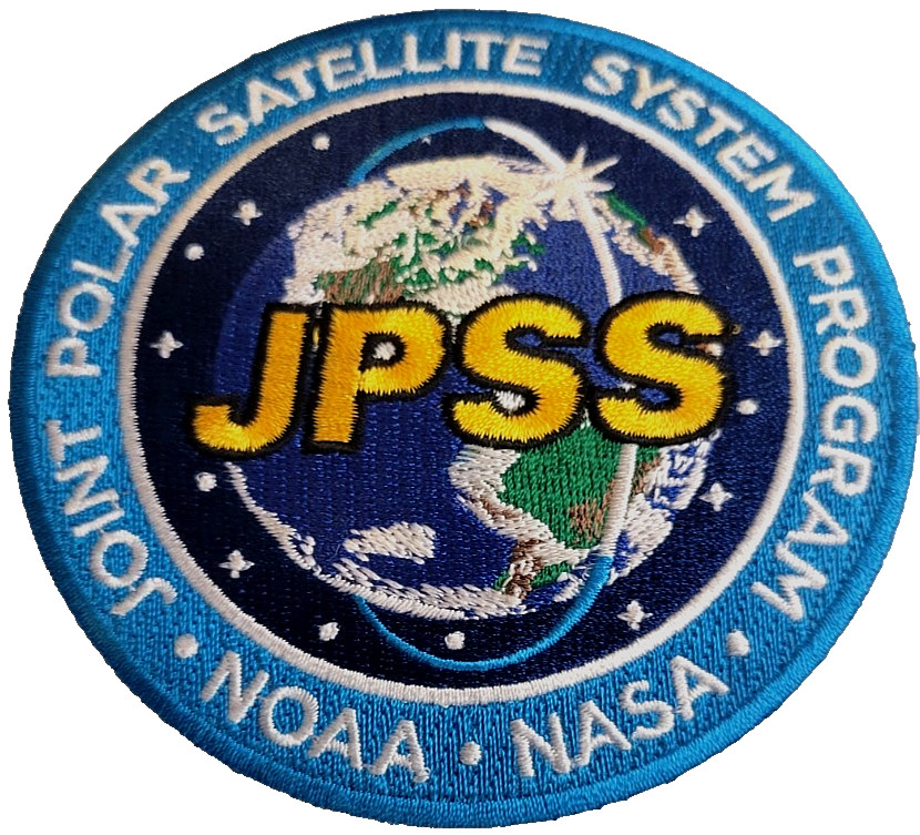 Joint Polar Satellite System JPSS Program NASA NOAA Mission GENUINE 3-7/8" PATCH