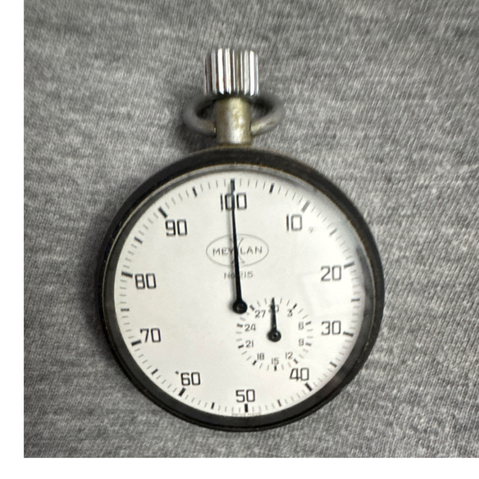 Meylan Mechanical Stopwatch Chronograph No.215 Silver White Dial