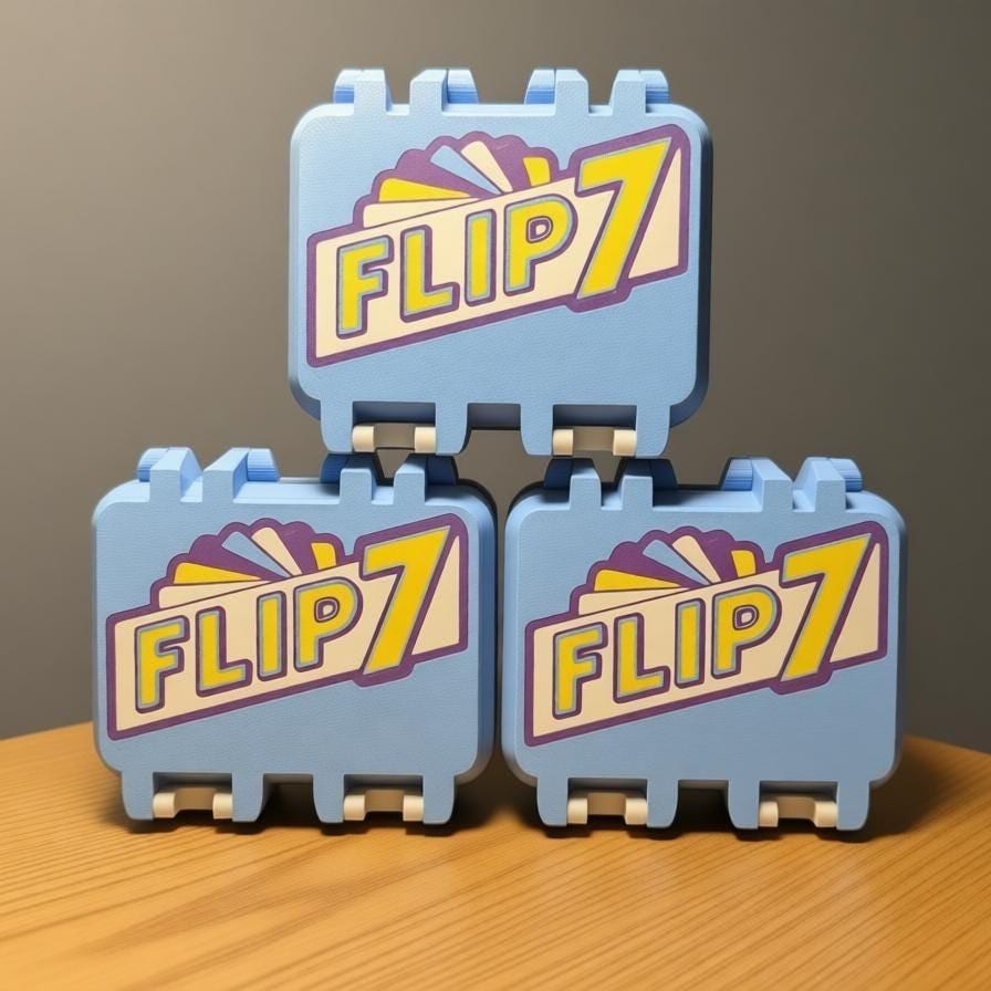 Flip 7 Game 3D Printed Storage Box