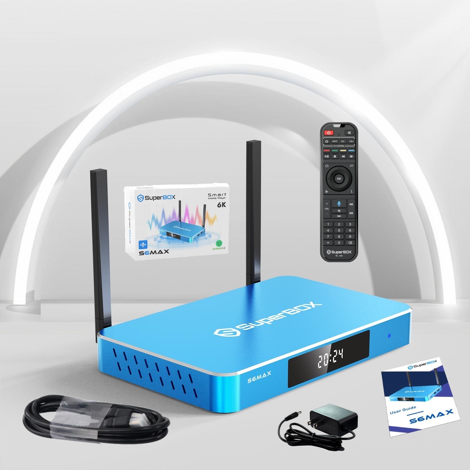 with all channels Streaming Box TVBOX Superbox S6MAX VS S7MAX  VS VSEEBOX