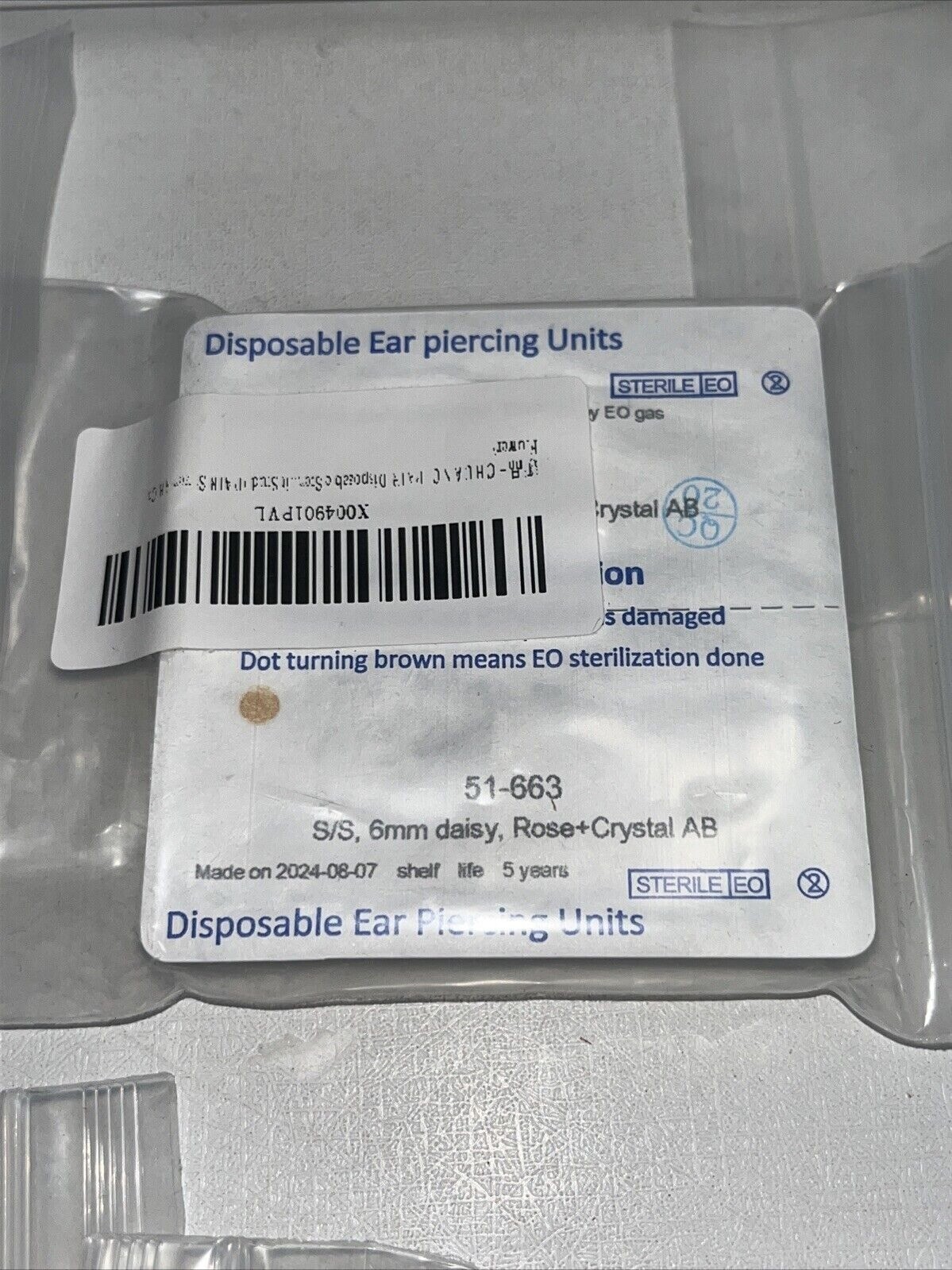 11 Sets Disposable Ear Piercing Units Sealed 106m, 14mm
