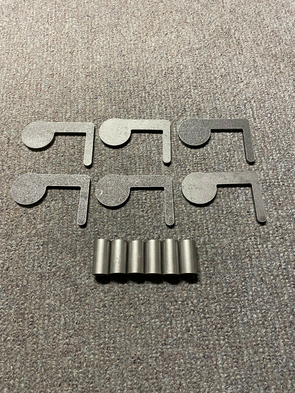 AR500 Steel Target 22cal Dueling Tree DIY Kit 6pc 2"x1/4 Paddles with Tubes! USA