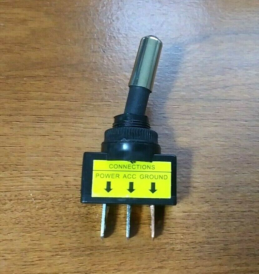 BBT Heavy Duty Lighted Green LED 12 volt DC 20 amp Toggle Switch