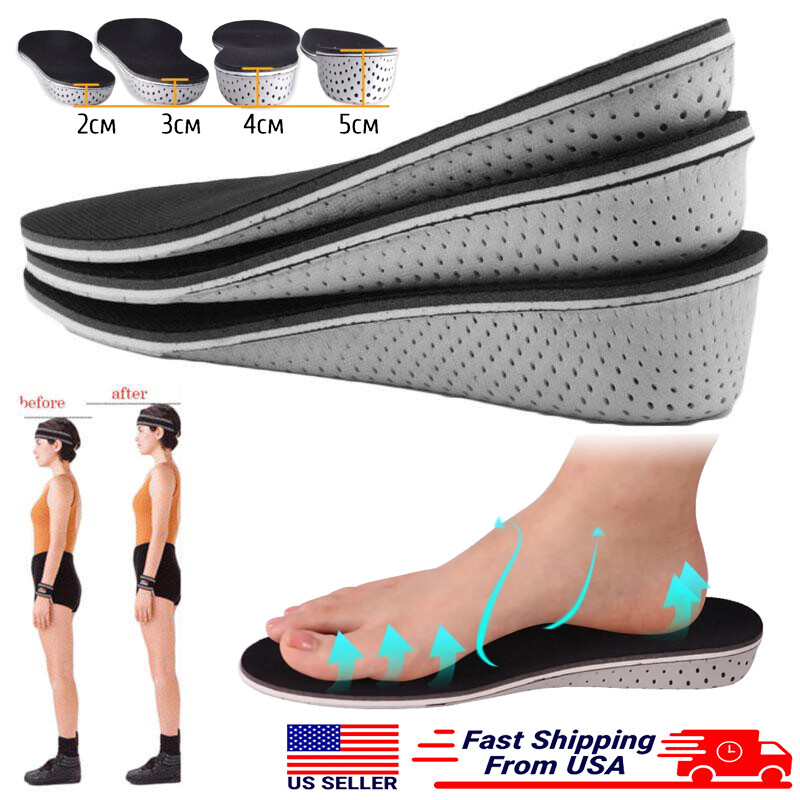 Height Increase Insoles Soft Breathable Memory Foam Full Length Height Increase