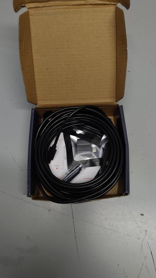 Endoscope Camera with Light 1920P HD Borescope 8 LED Lights Semi-Rigid Snake
