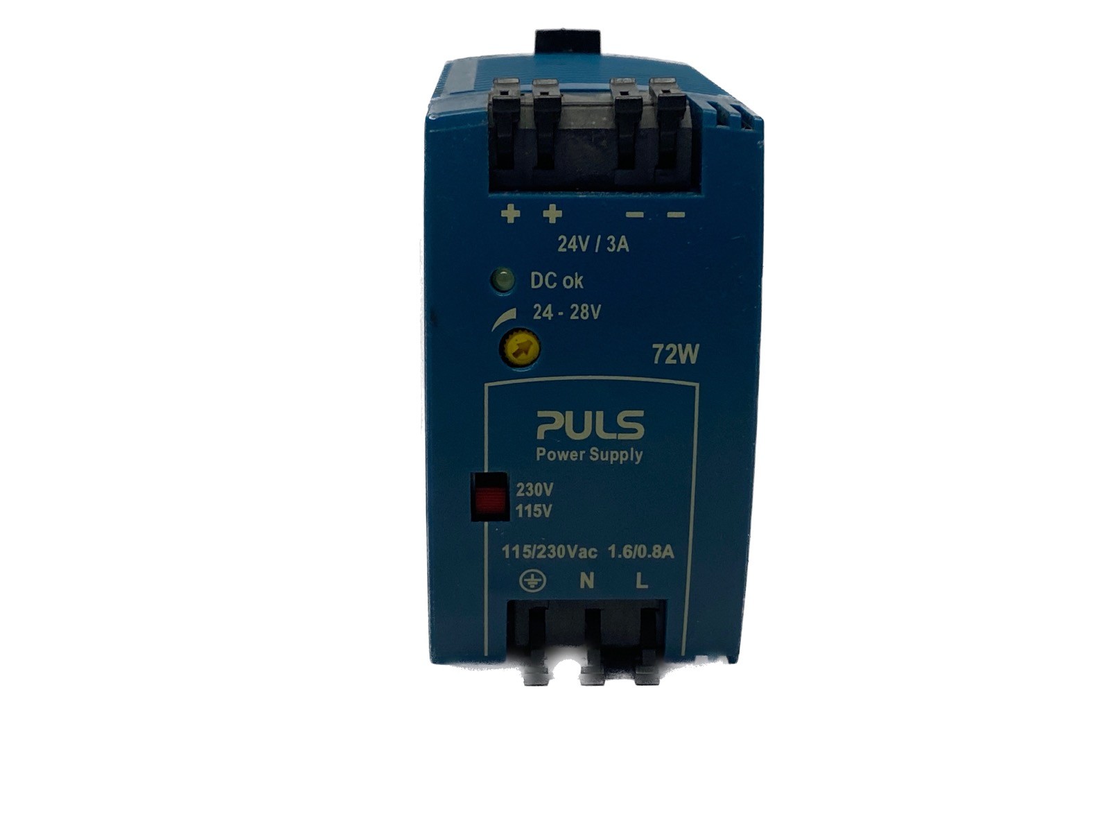 USED Puls 24-28VDC 3A 72W Output 115/230VAC 1.6/0.8A Input Power Supply ML70.100