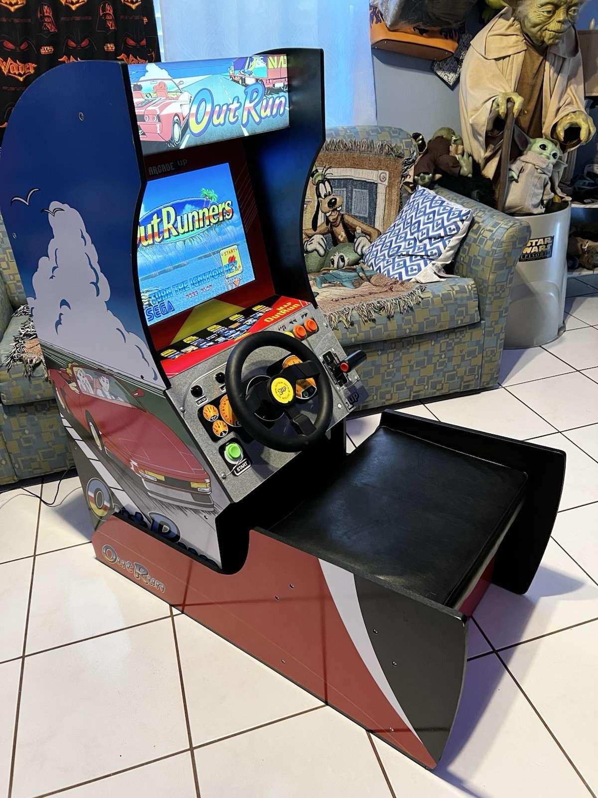 Arcade1up - OutRun (Sit-down) ! Arcade 1up Out Run 1up Game 🔥 Rare