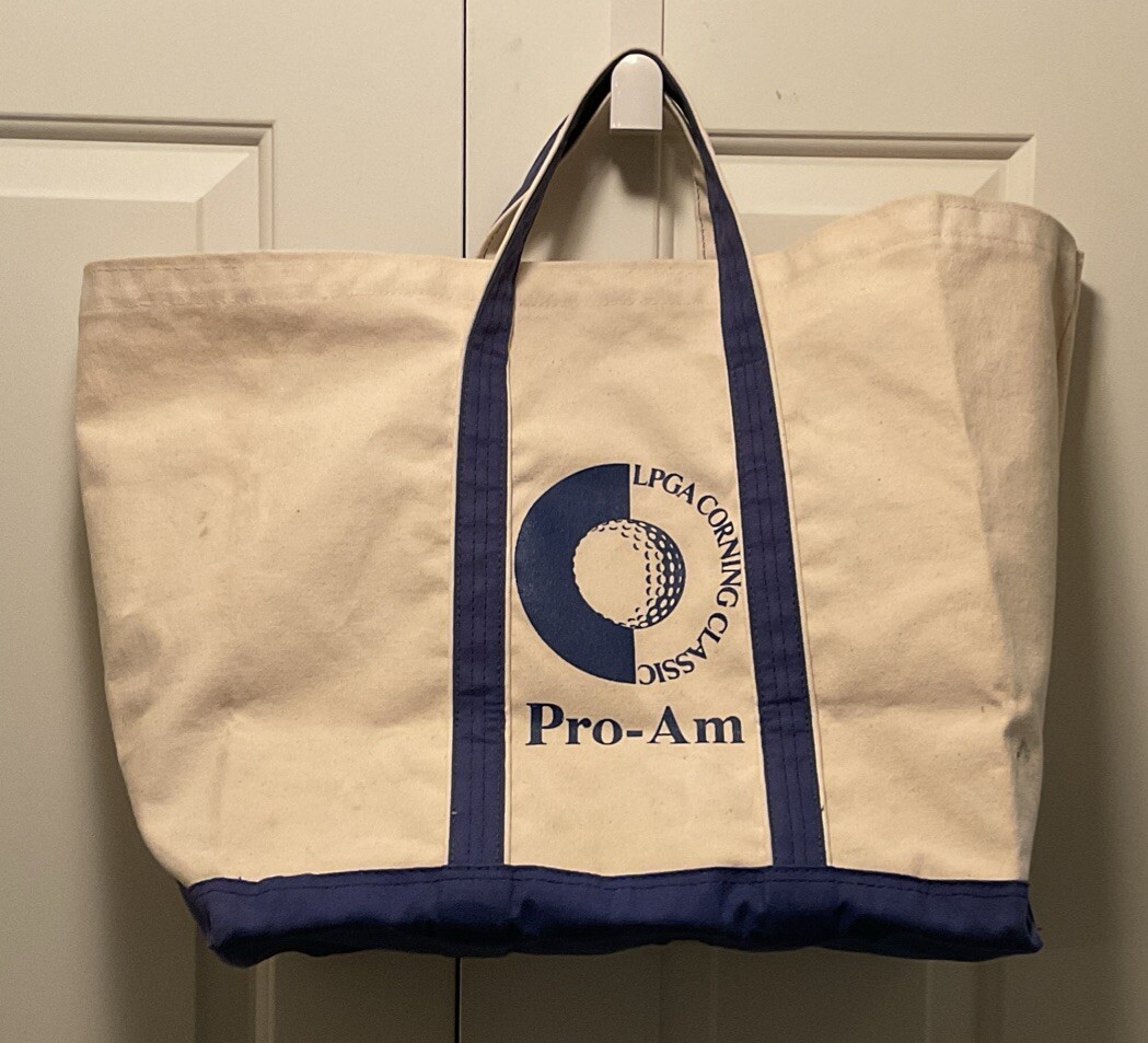 VTG LPGA Corning Classic Pro-Am Canvas Tote Bag 15x14” Gordon & Sons Made In USA