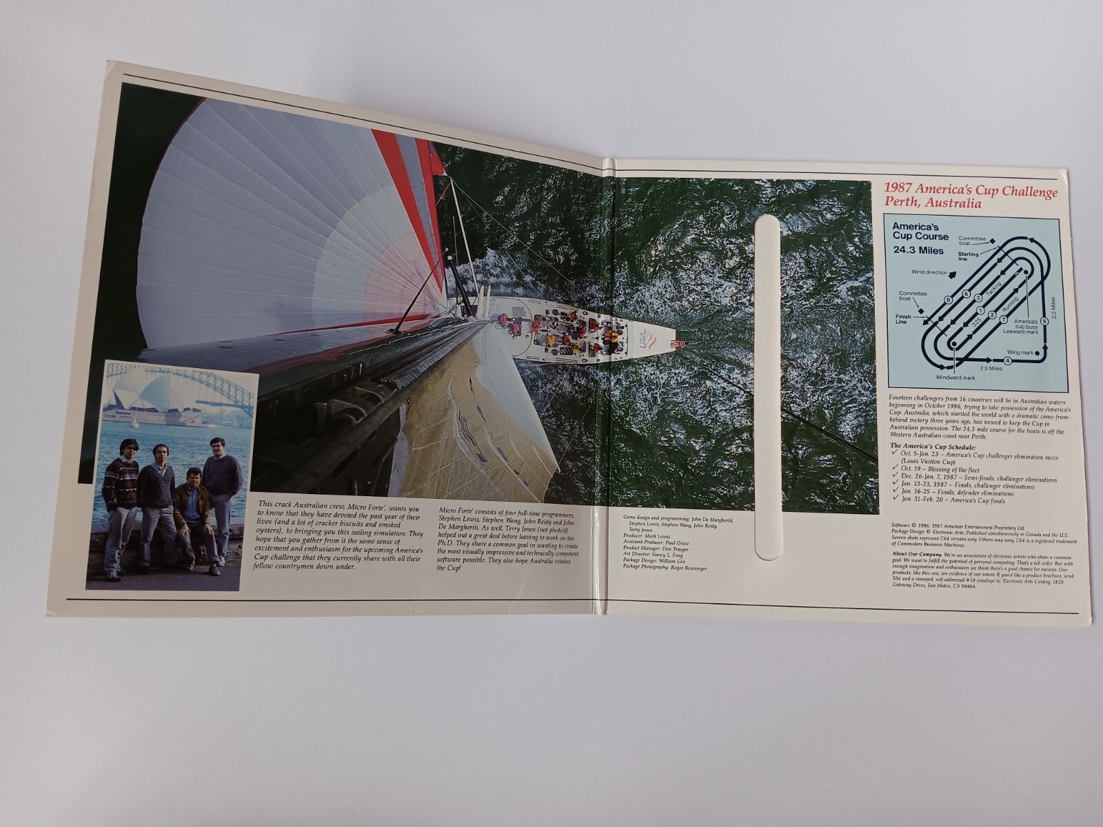 Commodore 64 The Official Americas Cup Sailing Simulation Software Tested/Works
