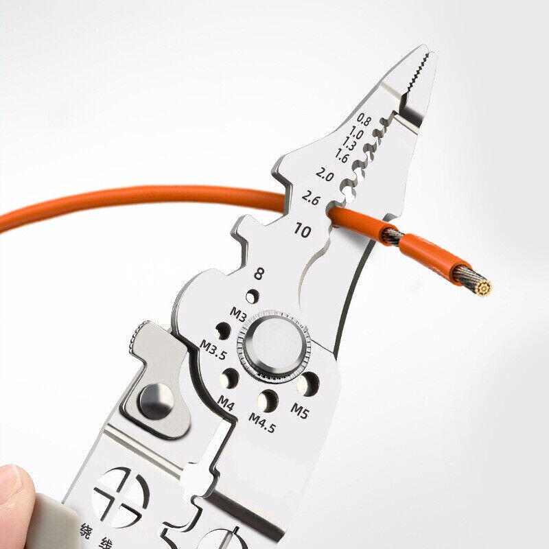 Upgrade Multifunctional Wire Stripper Crimper Cable Cutter Pliers Crimping Tool