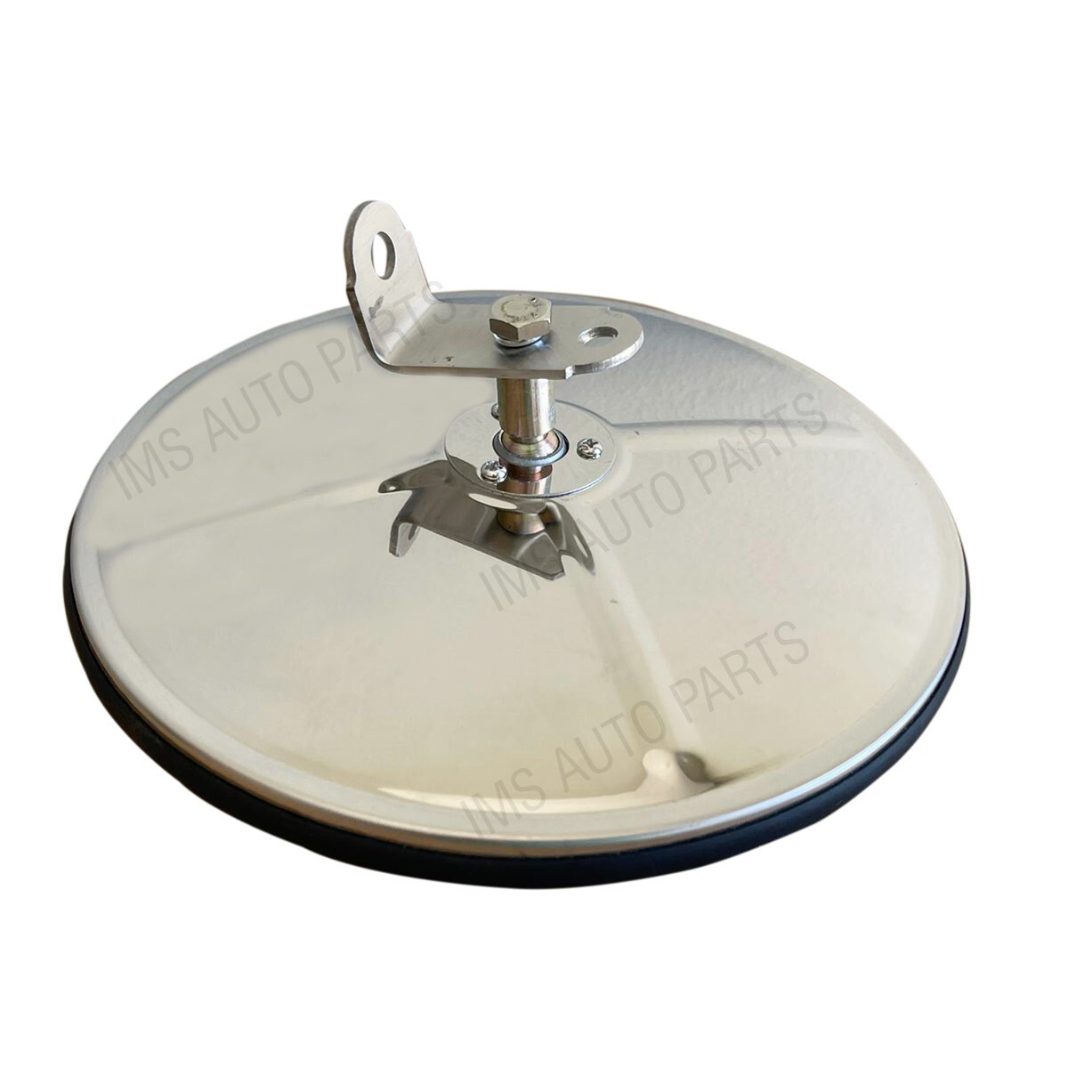 FortPro Prima Tech Universal Round Mirror Convex Stainless Steel 6 Inches Right
