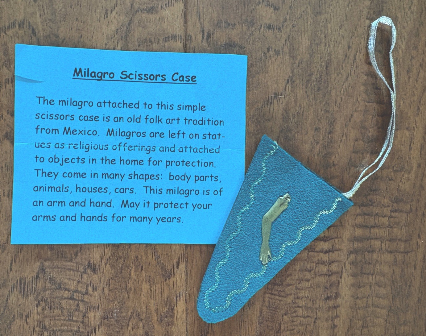 Milagro Scissors case green ultrasuede