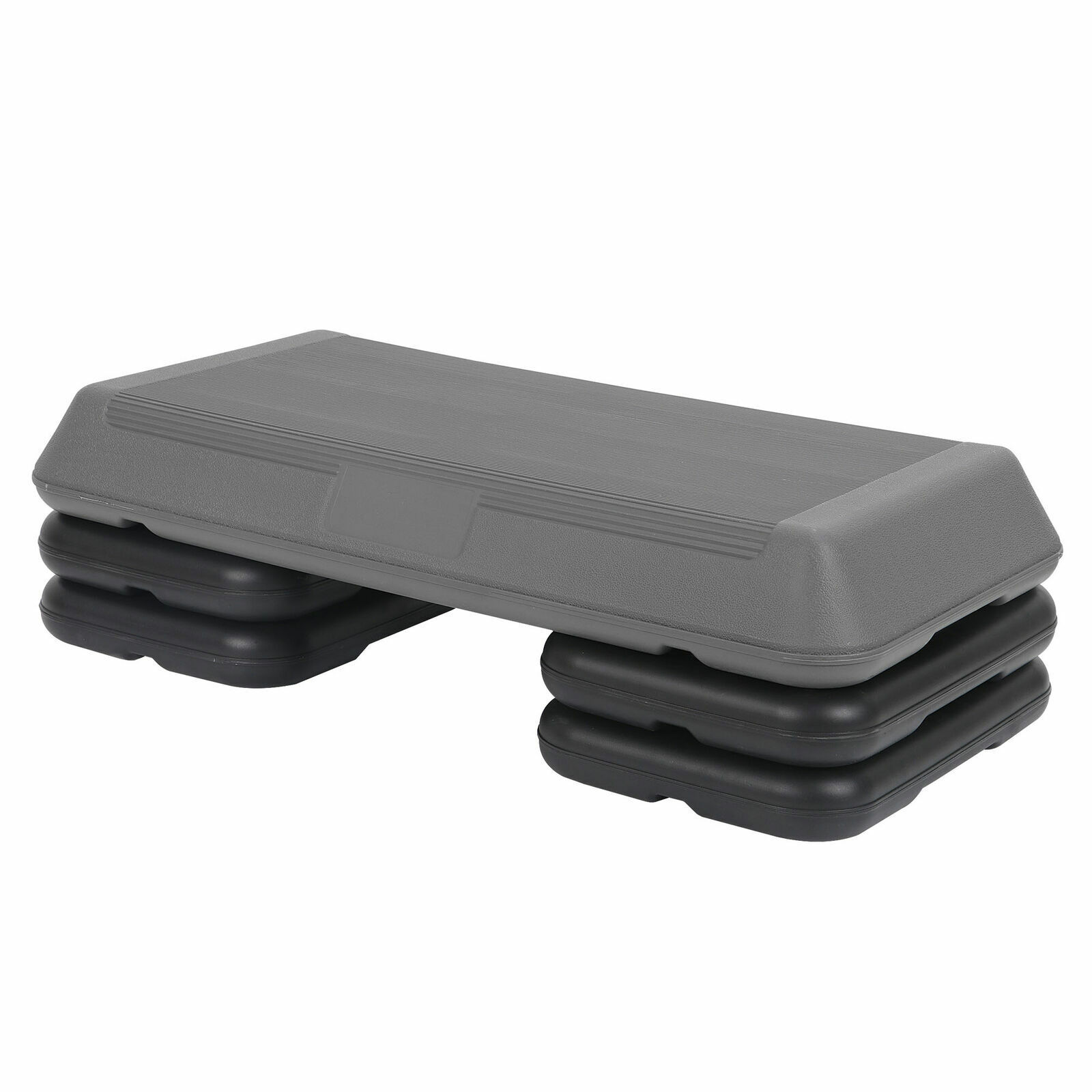 28“ Anti-slip Adjustable Height Aerobic Step Exercise Stepper with Riser Home