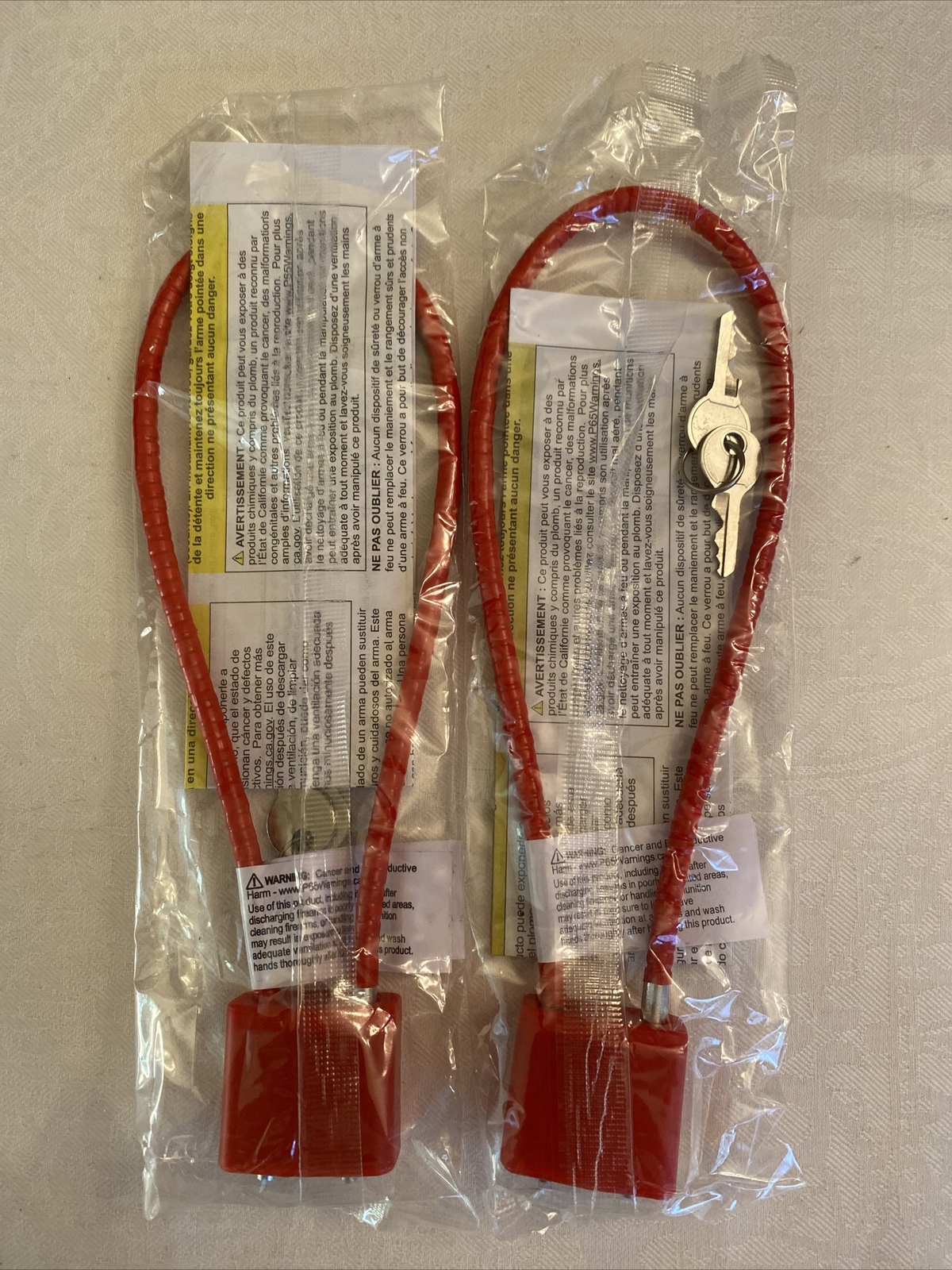 Regal Firearm Gun Safety Cable Lock Brand New R15SC3 15" 2 Locks
