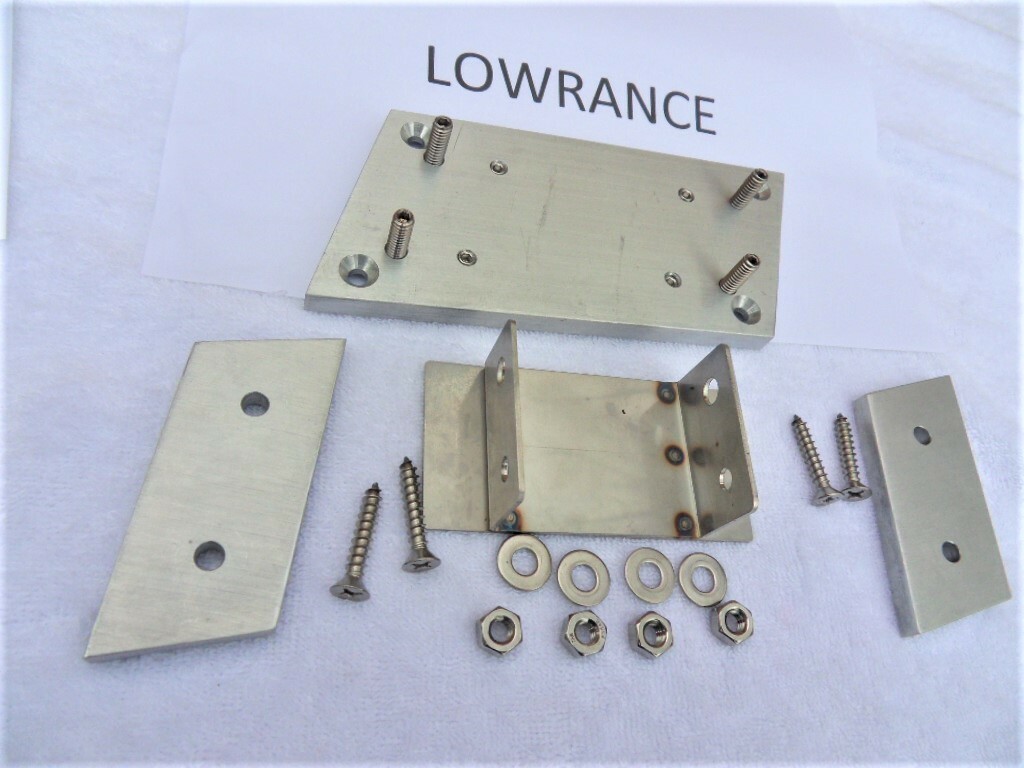 LOWRANCE TOTALLY ADJUSTABLE RIGHT SIDE TRANSDUCER MOUNTING BRACKET PLATE  F/SHIP