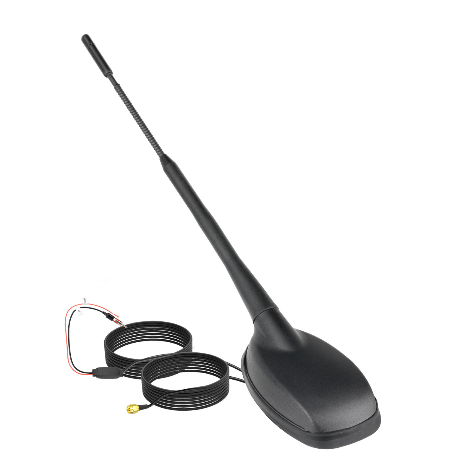 Car FM/AM GPS Roof Radio Antenna /Amplifier 5m SMA DIN for Alpine Digital Tuner