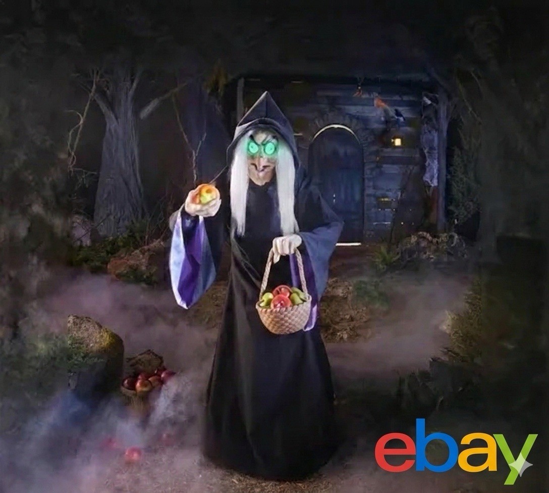 Disney Villains 5.5 ft Animated LED Evil Queen Witch Animatronic - NEW Open Box