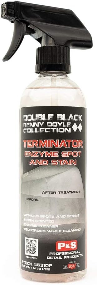 P&S Professional Detail Products Terminator Enzyme Spot Stain Remover 2 Pck NEW