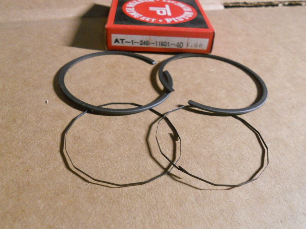 NOS 4th O/S 1.00mm Piston Rings Fits: 1969-1971 Yamaha AT1 AT-1 248-11601-40