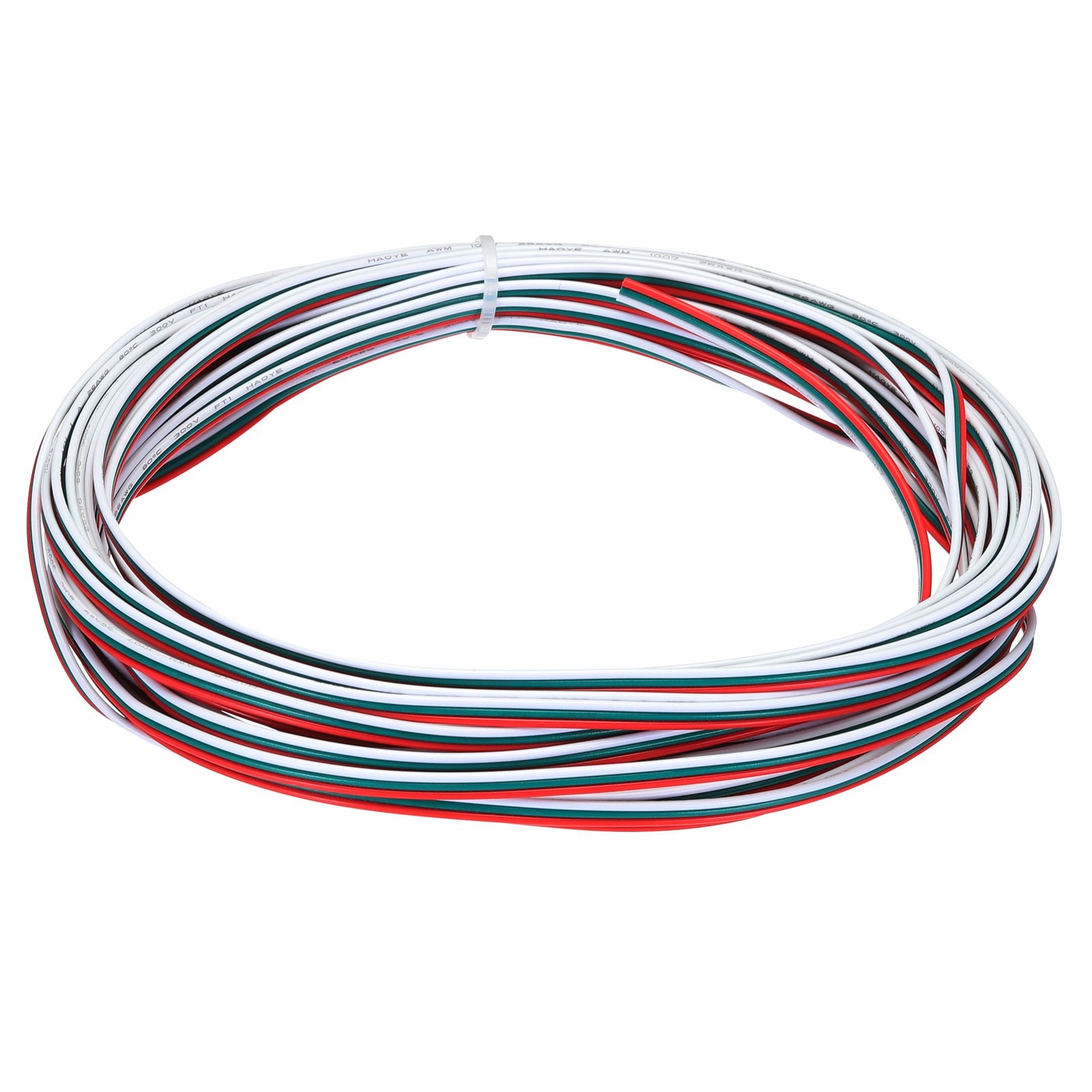 26 Gauge 3 Conductor Electrical Wire Tinned Copper Cable 24.6FT