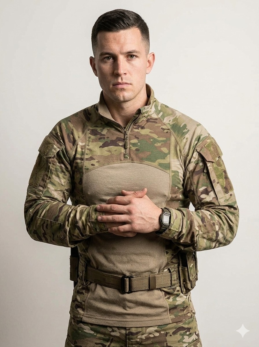 US ARMY MULTICAM FLAME RESISTANT COMBAT SHIRT SIZE S NEW Without Tags