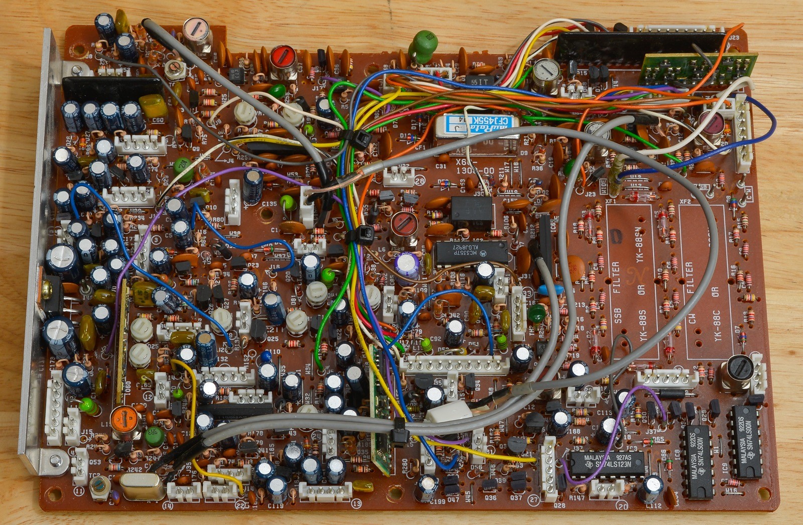 KENWOOD TS-440S PARTS: IF UNIT PC BOARD X60-1300-00 PLUG AND PLAY w/CFJ455K-14