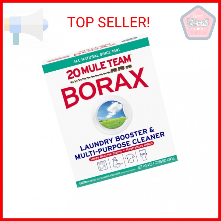 Borax 20 Mule Team Detergent Booster, 65 Oz.