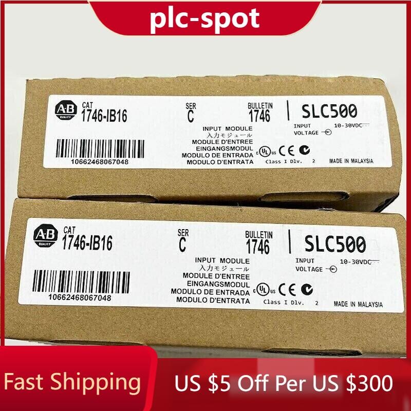 New Sealed AB 1746-IB16 SLC 500 PLC Digital Input Module 1746IB16 US Free Tax