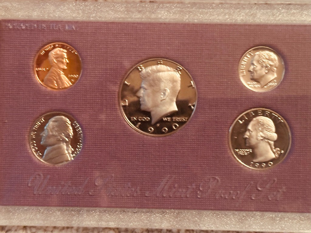 US Proof Sets Lot of 5 (1990-1994)