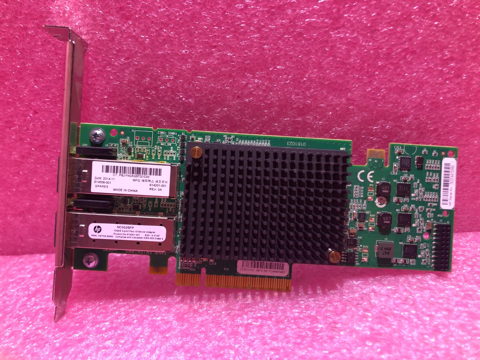 Strong-IT HP  614506-001  NC552SFP 2P 10GbE SERVER ADAPTER Long Bracket