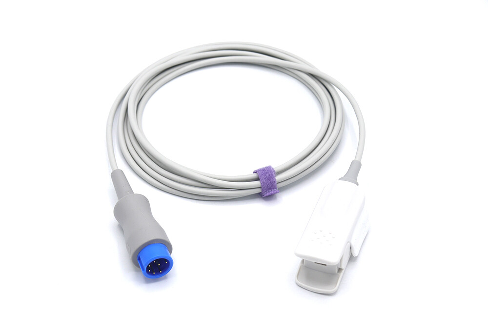 Mindray DPM6 DPM7 Compatible SpO2 7 Pin Adult Clip - Same Day Shipping