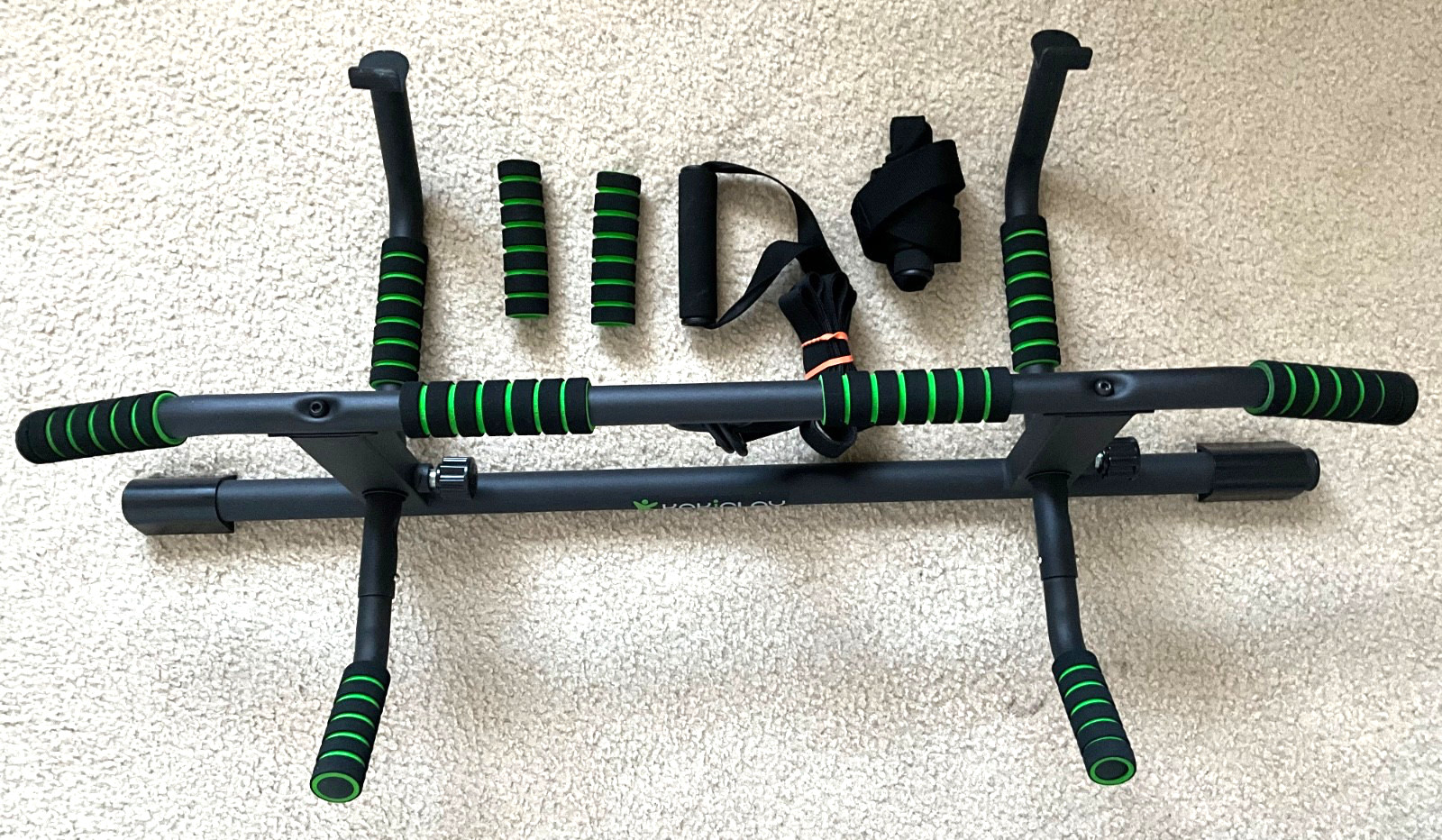 KAKICLAY Pull Up Bar Multi-Grip Pull Up Bar with Smart Larger & Perfect Pushups