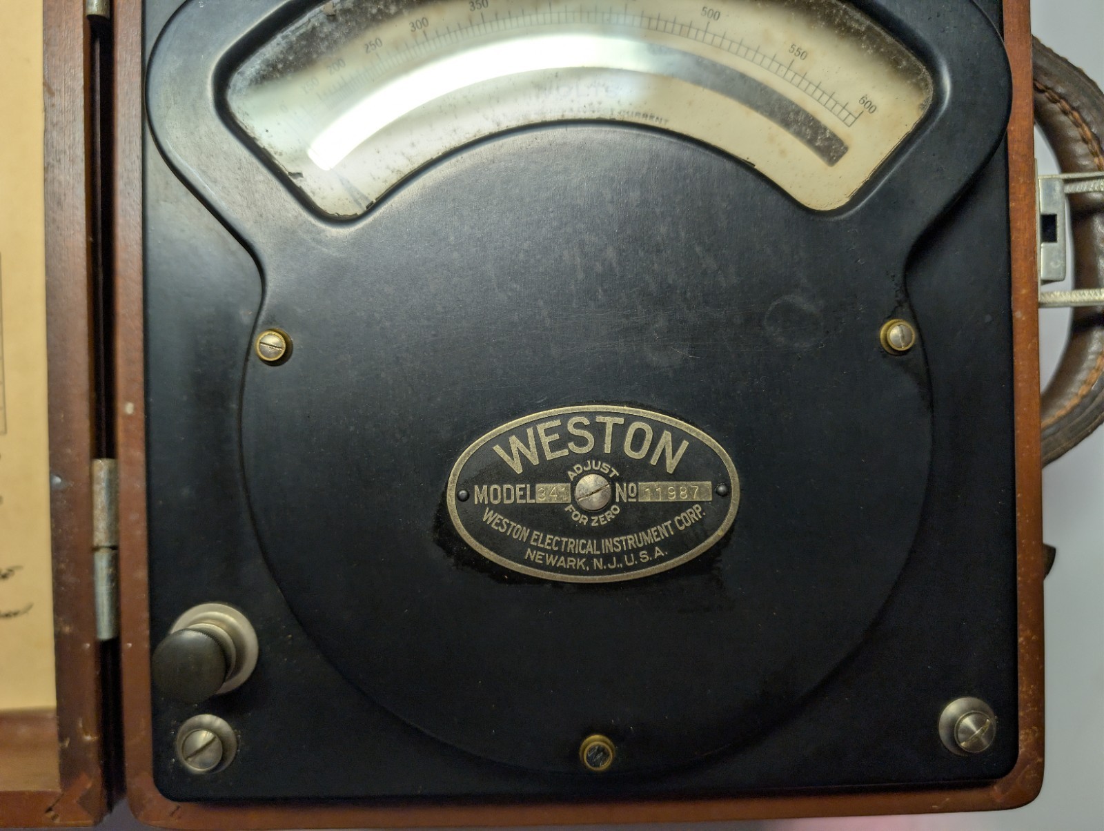 Vintage Antique Weston Model 341 Precision AC/DC Voltmeter (1945)