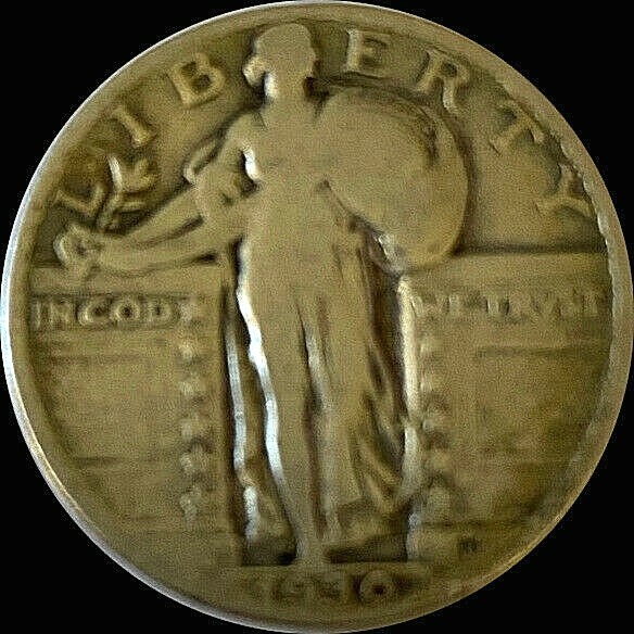 1930 Standing Liberty Quarter Fine Grade 90% Silver