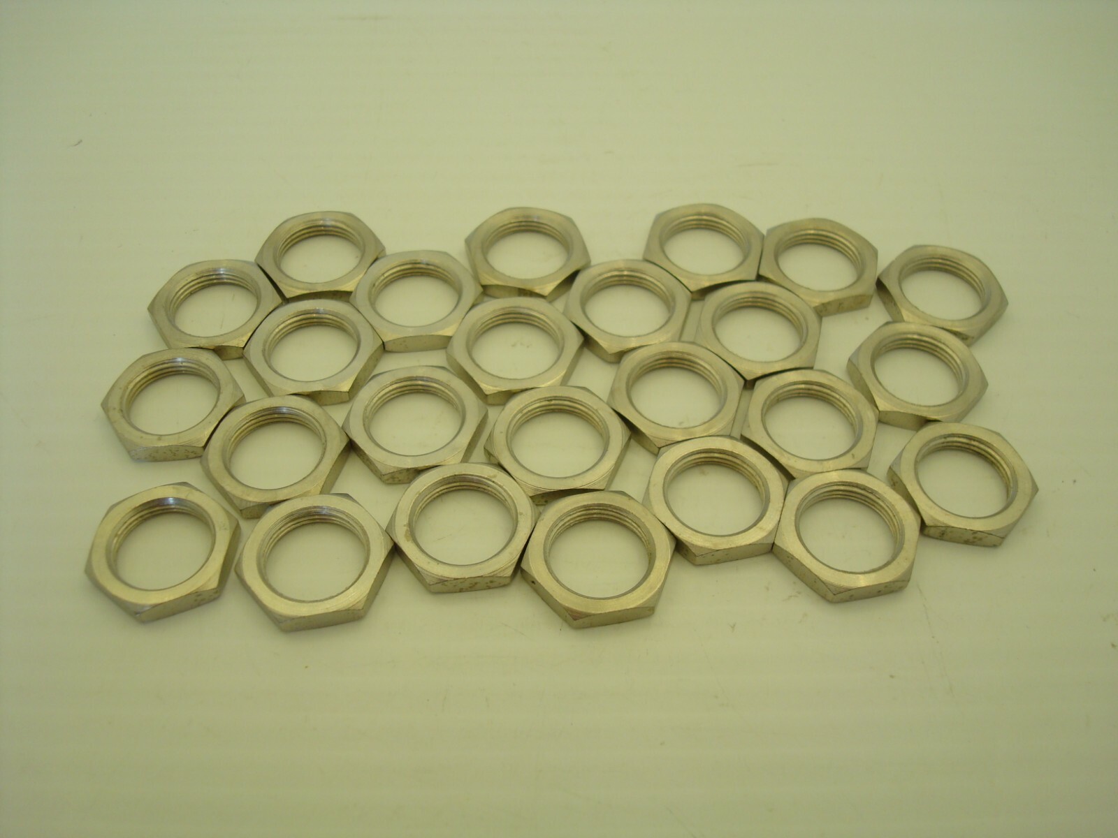 (25) 13/16-24 PANEL HEX NUT 13/16" WRENCH SIZE, 24 THREAD PITCH ZINC PLATED NNB