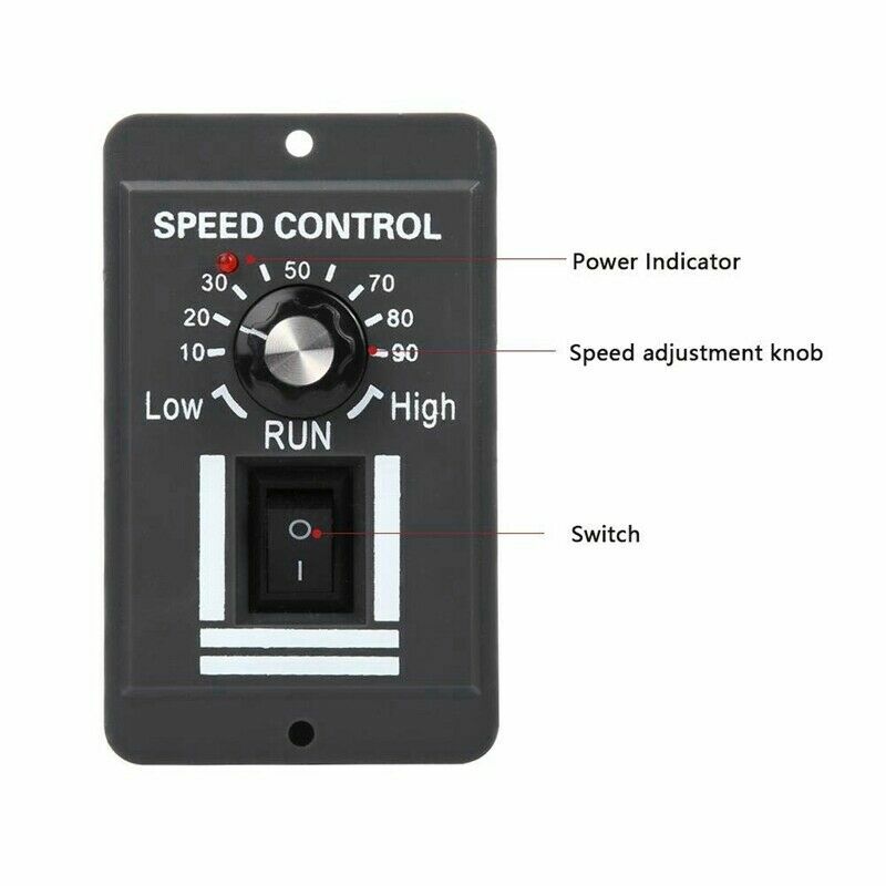 DC Motor Speed Controller 30A Pulse Width Modulation Variable Speed Switch