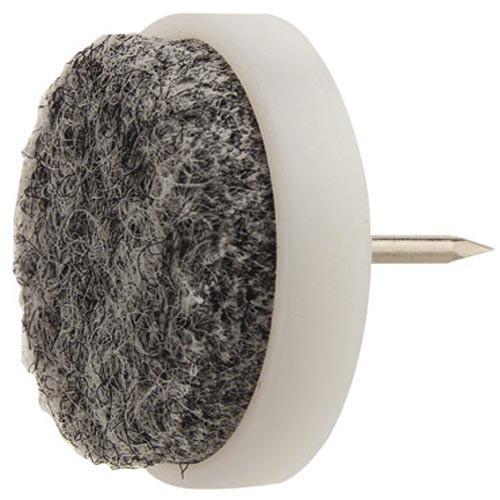 Set of 8 Felt Bottom 3/4" Nail-On CHAIR GLIDES, Protect Tile and Hardwood Floors