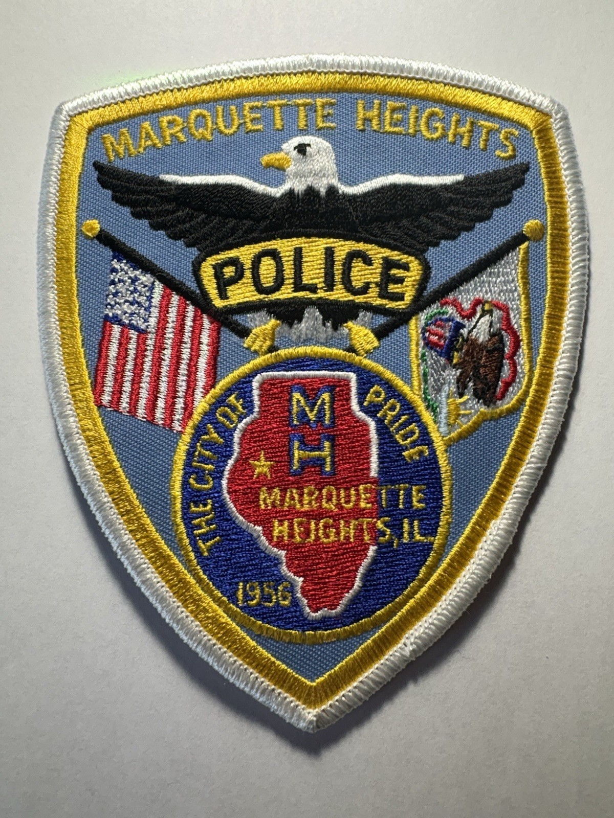 Marquette Heights Illinois Police Patch
