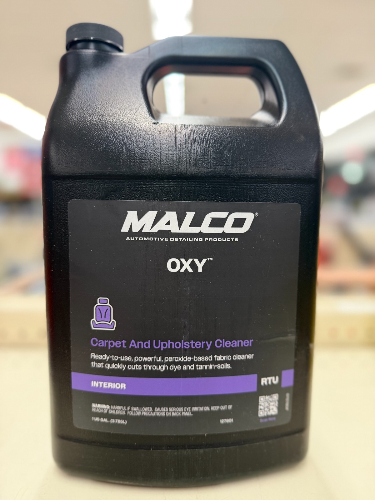 Malco 127801 ~ OXY (peroxide-based) ~ Carpet and Upholstery Cleaner - Gallon