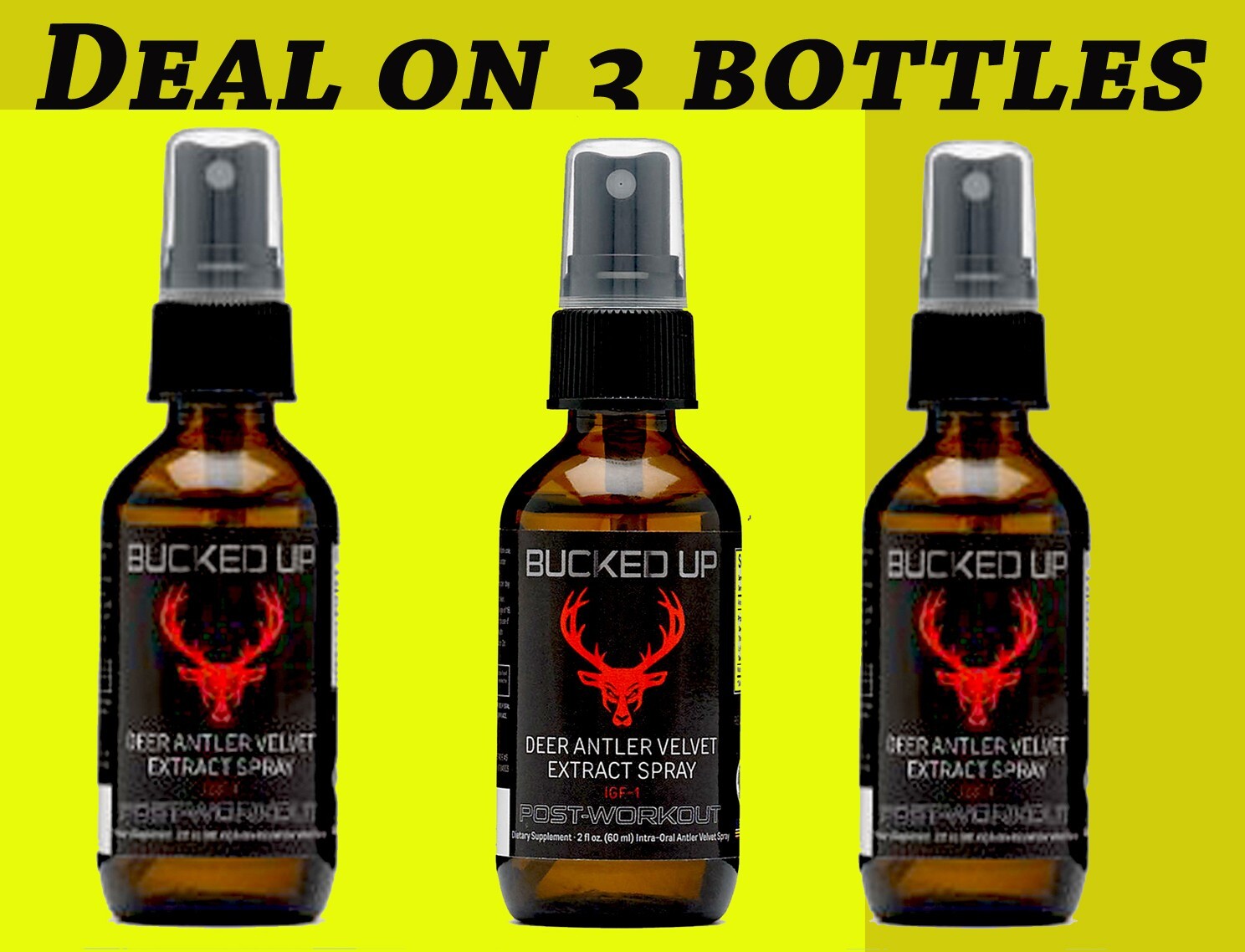 DEAL ON Deer Antler Velvet Extract Spray Men`s anti-aging Health, Dated 04/2027