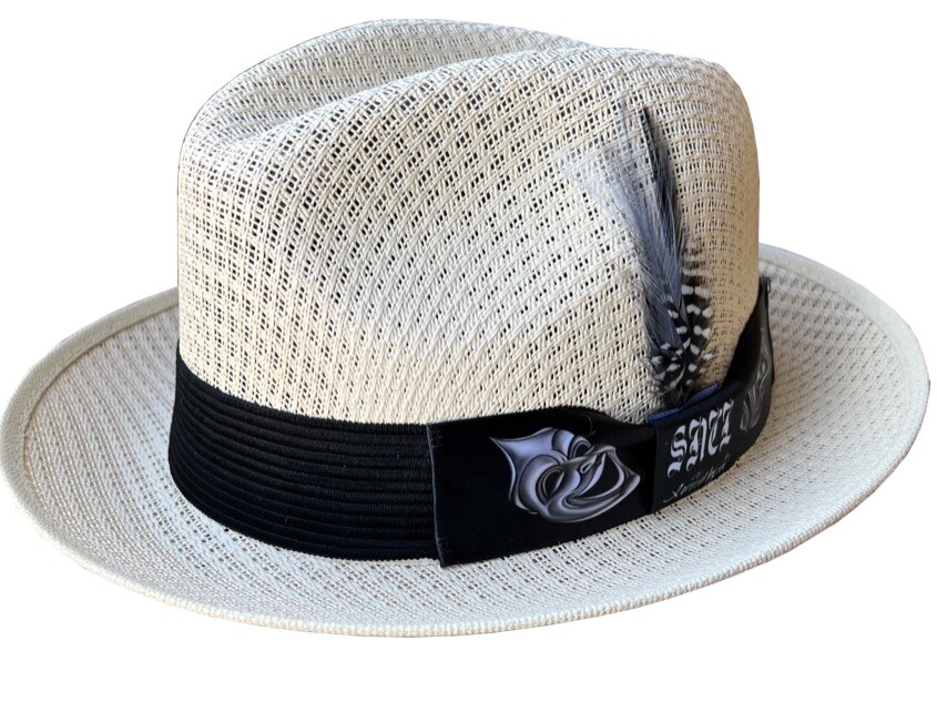 Freddy Negrete Lowrider Fedora Hat Cream Mens Smile Now Cry Later By Summit Hats