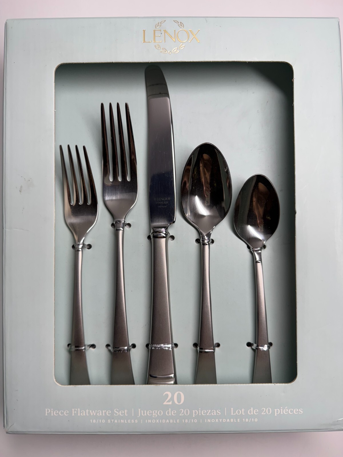 Lenox Federal Platinum Frost 20 Pc Flatware Set, Service for 4